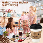 Jingmore a Babys Is Brewing Coffee Cup Baby Shower, White, 50 Sets - Image 5
