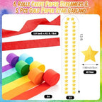 TaoBary Colorful Party Decorations 600 Large Paper Chain, Rainbow, Large Size - Image 5