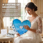 Beach Wedding Guest Book Alternative, Heart Drop Box Frame Nautical Decor - Image 2