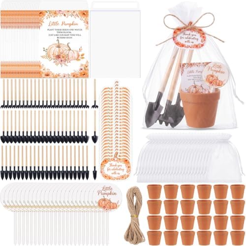 Amyhill 24 Sets Little Pumpkin Baby Shower Favors for Guests Bulk by Amyhill