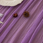 6Pcs Lilac Cheesecloth Table Runner 120 Inches for Party Home Decor - Image 3