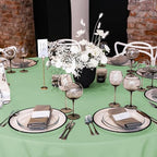 YMHPRIDE 6 Pack Round Tablecloth Sage Green Table Cloths 90 Inch Polyester Round Tablecloth,Sage Green Tablecloths Round 90 inch Washable Fabric Table Covers for Wedding,Party,Dining,Banquet - Image 7