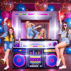 Soulchen 6x5 Ft Inflatable Radio Boombox LED Lights Blower 90s Party - Image 4