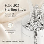 Tooth Fairy 925 Sterling Silver First Curl & Tooth Keepsake Box - Image 4