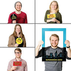 Big Dot of Happiness Bam Superhero - Birthday Party or Baby Shower Selfie Photo Booth Picture Frame and Props - Printed on Sturdy Material - Image 3