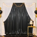 20x10FT Black Sequin Backdrop Curtain for Party - 4 Panels 5x10FT Wrinkle-Free Shimmer Drapes for Birthday, Wedding, Christmas, Decorations & Photography - Image 5