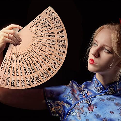 Qunclay 60 Pcs Wooden Hand Fans for Wedding Guest Favors,Delicate Style - Image 5