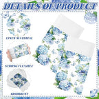 Potchen 100 Pcs Linen Feel Napkins Disposable, Hydrangea - Image 6