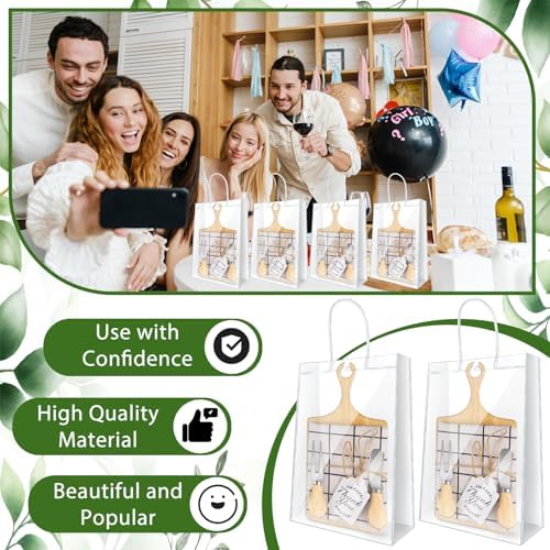 37 Pcs Baby Shower Game Prizes for Winners 6 Sets Baby Shower Prizes for Game Player with Bamboo Cheese Board Oak Cutlery Placemats Tags Bags - Image 3