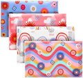 PerKoop 100 Pack Pocket Tissues Travel Slim Packs Small Facial Tissues Wallet Size Toilet Paper for Travel Guest Wedding Supplies, 4 Styles(Artsy Flowers) by PerKoop