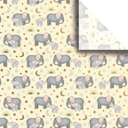 Jillson & Roberts 20" x 30" Printed Gift Tissue, Baby Elephants (48 Folded Sheets) by JillsonRoberts