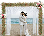 2 Pcs 5.8ft Artificial Baby Breath Flower Vines, Babys Breath Artificial Flowers Real Touch Faux Gypsophila Hanging Fake Baby's Breath Garlands for Wedding and Baby Shower Decor(Red-Orange - Image 4
