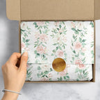 Jillson & Roberts Printed Unfolded Wedding Gift Tissue 20" x 30", Pink Roses, 240 Sheets - Image 4