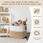 Goodpick 50L Large Woven Rope Storage Basket for Organizing, Jute - Image 4
