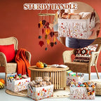 CHENGU 6 Pack Fall Flower Storage Bin Collapsible Wildflower Fall Basket - Image 4