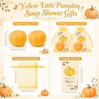 50 Sets Fall Pumpkin Soap Favors Wedding Baby Shower Guest, Yellow - Image 2