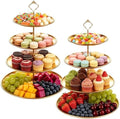 QTLCOHD 2 Pcs 4 Tier Stainless Steel Cupcake Stand by WelcomeToQTLCOHD
