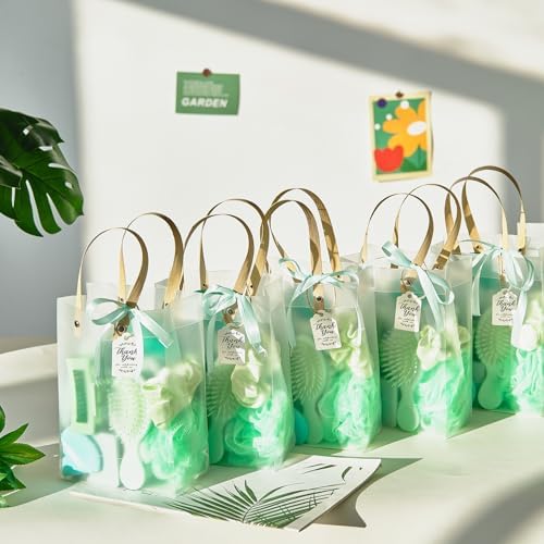 74Pcs Baby Shower Prizes for Game Winners Baby Shower Favors Gifts including Headband Hair Brush Jewelry Box with Gift Bag for Baby Shower Game Prizes Wedding Bridal Shower Favors (Green) - Image 4