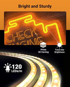 Check Engine Neon Sign for Wall decor, Dimmable Car LED Wall Sign with USB Powered for Garage, Workshop, Man Cave Auto Repair Shop - Image 4