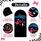 Moukeren Black Burnouts or Bows Girl Gender Reveal Decoration - Image 4