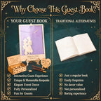 Personalized Wedding Guest Book Alternative Drop Box, Enchanted Night Theme - Image 4