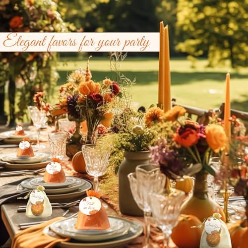 54 Sets Fall Bridal Shower Favors Decor Maple Pumpkin Soaps Fall in Love Wedding Autumn Thank You Gifts Bulk for Guest Women with Bags Cards Tags (54) - Image 6