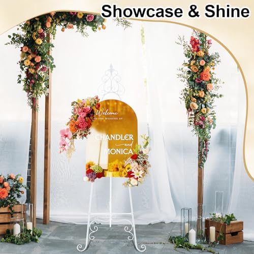 Easel Stand for Sign, Elegant, White, 1 Pcs - Image 6
