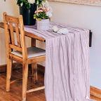 6 Pack Cheesecloth Table Runner 10Ft Christmas Gauze Boho Table Runners for Wedding Decor Bridal Shower Decorations Baby Shower Party(35" x 120") - Image 5
