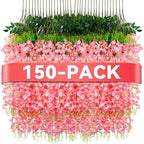 Alotiki Pink Wisteria Hanging Flowers,150 Pack Fake Hanging Flowers by CreateABetterLife