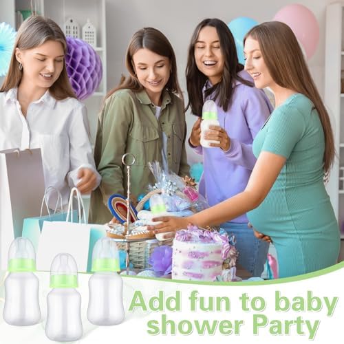 SiliFine 30 Pcs Baby Shower Favor Party Bottle Chug Game, Green - Image 5