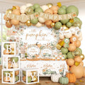 275pcs Little Pumpkin Baby Shower Decorations for Boy or Girl Fall Baby Shower Plates and Napkins Cups Backdrop Tablecloth Balloons for for A Little Pumpkin Is On The Way Baby Shower Decorations by Unknown