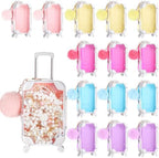 VioraWhite 30 Pcs Mini Suitcase Empty Box and Plush Ball Set, Mixed Colors by VioraWhite