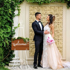 1 Pack White Wedding Easel Stand 57'' Display Stand, Ornate - Image 4