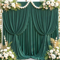 50×14 ft Wrinkle Free Hunter Green Backdrop Curtain for Wedding Parties by ENJOYYOURPARTY