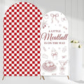 ZestZing 2pc Little Meatball Baby Shower Arch Backdrop Covers 7ft 6ft by ZestZing