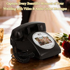 Video Audio Guest Book Wedding Phone, 1080P Video Guestbook Phone for Wedding, Bridal Shower, Birthday Party, Baby Shower, Anniversary Engagement (Matte Black) - Image 7
