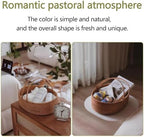 Wicker Picnic Basket with Double Folding Handles: Handmade Woven Picnic Basket, Garden Basket Harvest Basket, Natural Small Wicker Basket with Handle for Storage, Camping, Home Decor (Oval Basket) - Image 4
