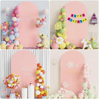 Wokceer 7.2FT Arch Backdrop Stand and Cover Set,Arch with Pale Pink Cover - Image 5
