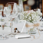 Clear Arch Table Numbers for Wedding, 5x7 Inch Arched Acrylic Table Numbers 1-10 with Stands, Clear Acrylic Arch Sign with Holder for Centerpiece, Reception, Wedding, Party, Event - Image 5