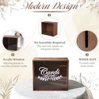 Wooden Wedding Card Boxes for Reception, Gift Card Box for Wedding Decor - Image 5