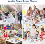 Audio Guest Book Wedding Phone – Customizable Voice Message Recorder for Weddings, Parties, Birthdays & Special Occasions (White) - Image 4