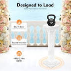 2PCS 34.65in White Roman Columns for Wedding Ceremony Party - Image 4
