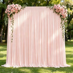 10x12ft Blush Pink Backdrop Curtain Panels for Parties - Wrinkle Free Polyester Photo Curtain Backdrop Wedding Back Drop Fabric Drapes for Party Decorations Background for Photography - Image 7