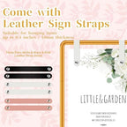 Wedding Welcome Sign Stand, Adjustable Gold Welcome to our Wedding Sign Holder Metal Easel with Design Bundle, Leather Hanging Straps, Water Bag and Ribbon - Image 4
