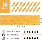 16 Pack Gold Cheesecloth Table Runner 20 x 120 inch Gauze Table Runners 10 FT Long,Semi Sheer Cheese Cloth Fabric Table Runner Bulk for Wedding,Party,Baby Shower,Bridal Shower Decoration - Image 2