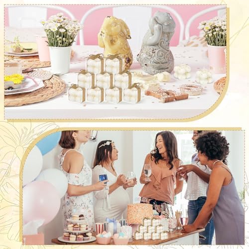 30 Sets Mini Bubble Candles Wedding Favors for Guests, 1.6" Soy Wax Candle - Image 3