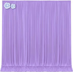 10ft x 15ft Lavender Wrinkle Free Backdrop Curtains for Wedding Party Lilac Backdrops Curtain Drapes Fabric Decorations Photo Back Drop Cloth for Baby Shower Photography Stage Reception by Tao-GePartyDecorations