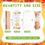 Watersay 144 Pcs Thanksgiving Little Pumpkin Baby Shower Favor Fall Baby Shower Pens Gifts Bulk with a Little Pumpkin Is on The Way Thank You Card for Thanksgiving Gender Reveal Party Supplies Decor - Image 3