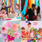 120 Rolls Crepe Paper Streamers Roll 8 Colors Rainbow Party Decoration Streamers for Birthday Party Wedding Ceremony Baby Shower DIY Crafts - Image 4