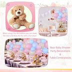 Bear Baby Shower Decorations, 185 Balloon Kit,Pink, Blue, Tea White - Image 5